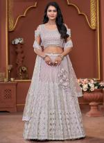 Net Pink Bridal Wear Zarkan Work Readymade Lehenga Choli